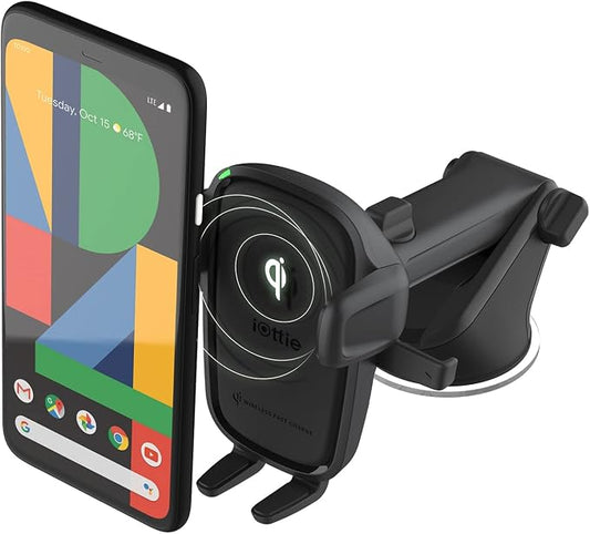 iOttie Car Charger Easy One Touch Wireless 2 Qi Charging Dashboard Phone Mount by iOttie