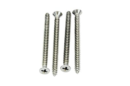 Bolt Dropper #4 x 1-1/4" Stainless Steel Flat Head Phillips Wood Screw - Image 4