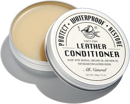 SALTY FISH All-Natural Leather Conditioner and Cleaner, Made by SALTYFISH