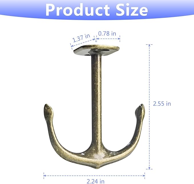 Anchor Two Prong Ceiling Hook for Closet Top Bathroom Kitchen Cabinet Garage - Image 3