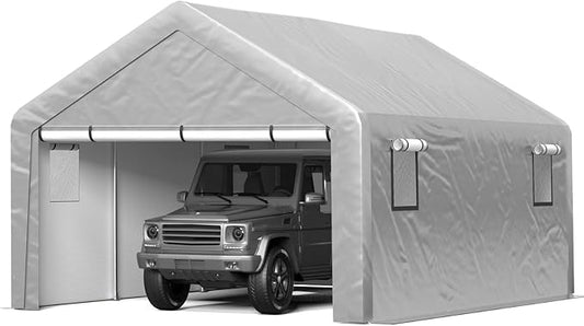 Carport 13x21ft Heavy Duty Large Outdoor Storage Shed by JOCOEVOL