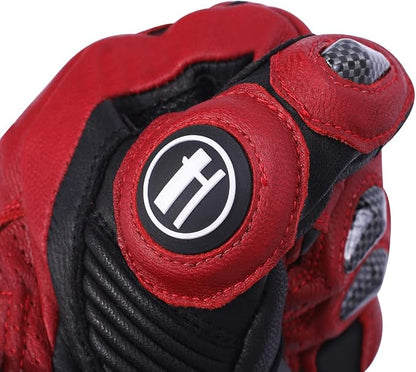 Harssidanzar Leather Motorcycle Gloves - Image 6