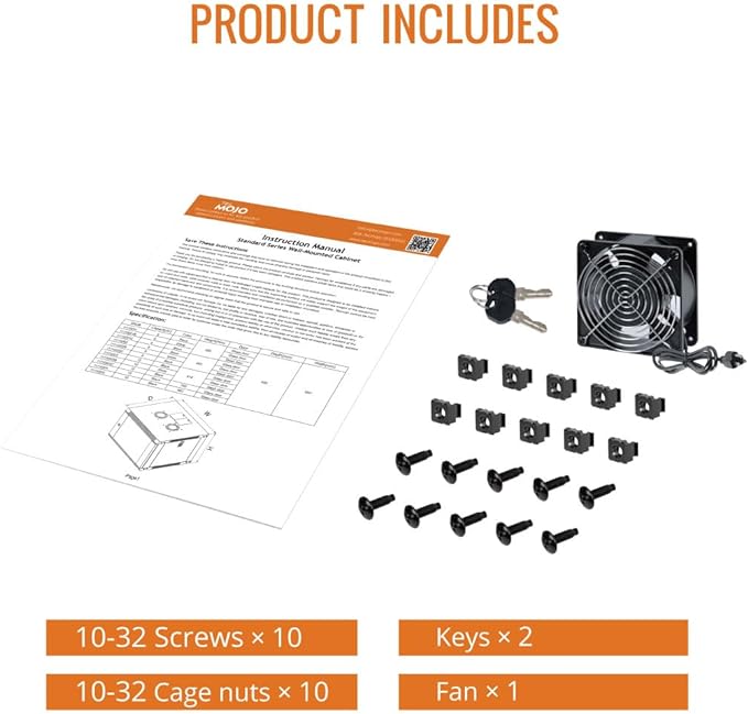 Tecmojo 12U Wall Mount Rack Network Cabinet - Image 6