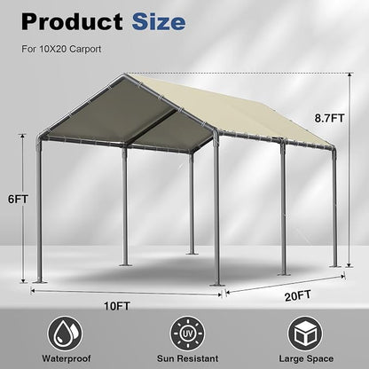 10x20ft Portable Car Tent Garage - Image 2