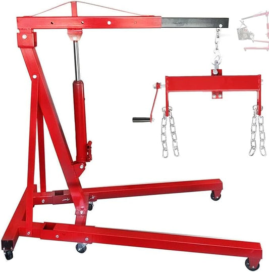 Engine Hoist 2 TON Folding Hydraulic Engine Motor Hoist by MOTOOS