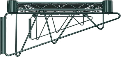 14" x 36" Green Epoxy Wire Wall Mount Shelf - Image 5