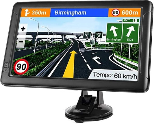 GPS Navigation for Car （9 Inch） Slimline Touch Screen Real Voice Direction ，USA by NAVRUF
