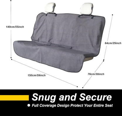 Back Seat Cover for Car Trucks Van SUV, Waterproof Rear Bench Towel Seat Covers - Image 2