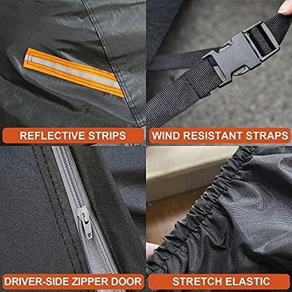 Kayme 7 Layers Truck Cover Waterproof All Weather, Heavy Duty Outdoor Pickup - Image 4