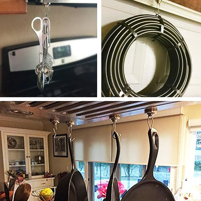 DIYMAG Swivel Swing Magnetic Hooks, Strong Heavy Duty Neodymium Magnet Hooks - Image 3