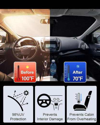 2025 Upgrade Front Windshield Sunshade fit - Image 2
