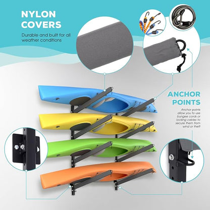 Kayak Storage Rack, Heavy Duty Freestanding Sup Storage Stand - Image 3