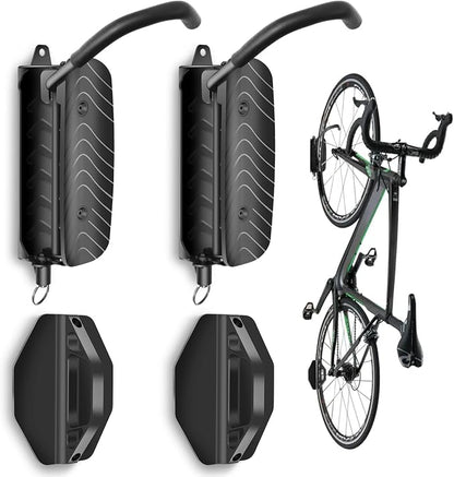 Swivel Bike Wall Mount, Bike Wall Hanger and Hooks, Hanging Bike Rack by MILADO