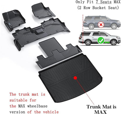 Floor Mats for Ford Expedition MAX 2018-2024 - Image 2