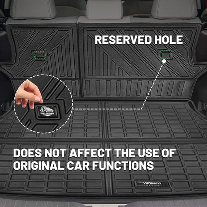 Vanseno Compatible for 2019-2024 2025 Toyota Rav4 Cargo Mat Rear Trunk Mat - Image 3