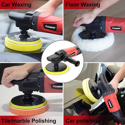 AOBEN Rotary Buffer Polisher, 1200W 6-inch/ 7-inch Car Buffer, Car Polisher - Image 6