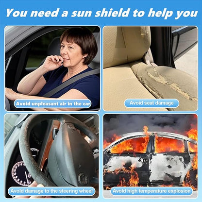Windshield Sun Shade for Kia EV6 2022 2023 2024 2025 Custom Fit Foldable Front - Image 4