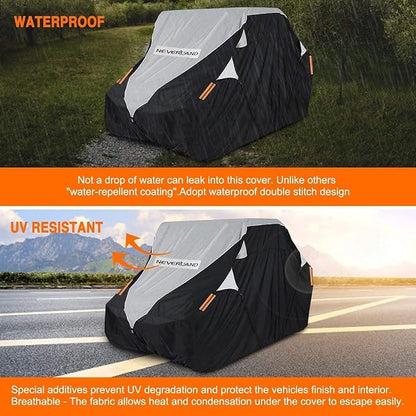 Neverland UTV Cover Waterproof 300D Heavy Duty 4-6 Seater 4 Door Side by Side - Image 5