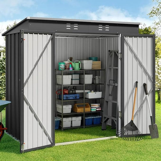 Gizoon 6' x 4' Outdoor Storage Shed by Gizoon