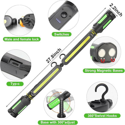 SYLSTAR Work Light for Mechanic, 2400LM LED, 4400mAh Rechargeable, Underhood - Image 6