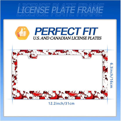 Scarry Blood Splattered License Plate Frame Halloween License Plate Stainless - Image 7