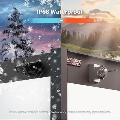 Magnetic Wireless Backup Camera: 10" HD 1080P DVR Monitor - Image 7