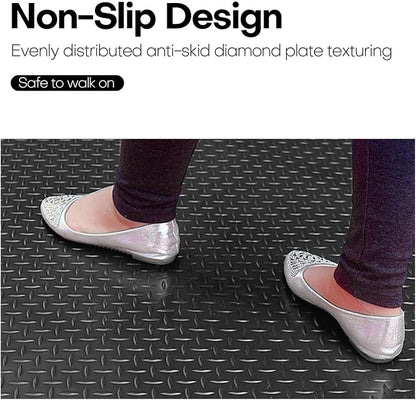 Boshen 7.5Ft x 17Ft Rubber Flooring Mats 2.9mm Thickened Diamond Plate Flooring - Image 3