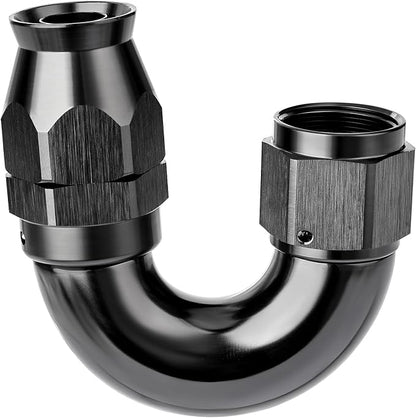 EVIL ENERGY 12AN 180 Degree PTFE One Piece Full Flow End Hose Fitting Aluminum by EVILENERGY