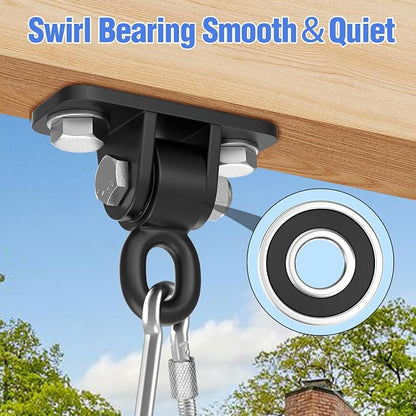 Heavy Duty Swing Hangers with Bearing, Porch Swing Hanging Kit - Image 2