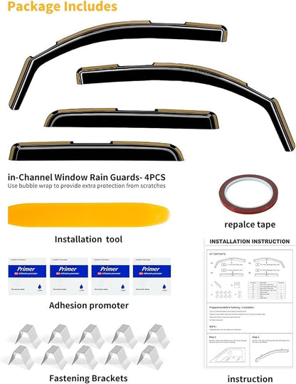 in-Channel Window Rain Guards Fit - Image 9