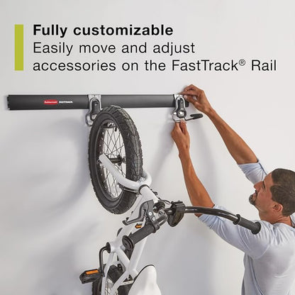 Rubbermaid FastTrack Garage Storage System Tool Hanging Kit, Wall Mount Holder - Image 5