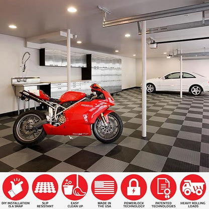 Big Floors GarageDeck Coin Pattern, Durable Copolymer Interlocking Modular - Image 5
