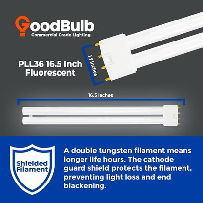 GoodBulb PLL36/850 36W 16.5" Twin Tube Compact Fluorescent Light Bulb 4-pin - Image 3