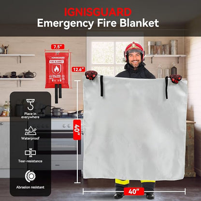 Emergency Fire Blanket for Home and Kitchen, Fiberglass Fire Blankets Emergency - Image 7