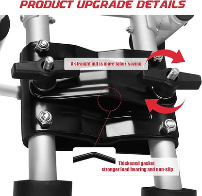 FORWODE Kayak Roof Rack, 2 in 1 Aluminum 1 Pair J-Bar Roof Rack, Folding - Image 5