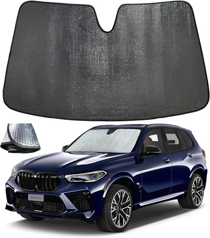 Windshield Sun Shade for BMW X5 2019-2025 by ZOIBVCARSUNSHADE