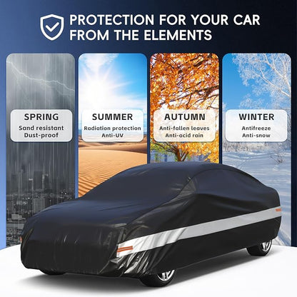 10 Layers Car Cover Custom Fit for Subaru BRZ/Toyota 86, Waterproof All Weather - Image 5