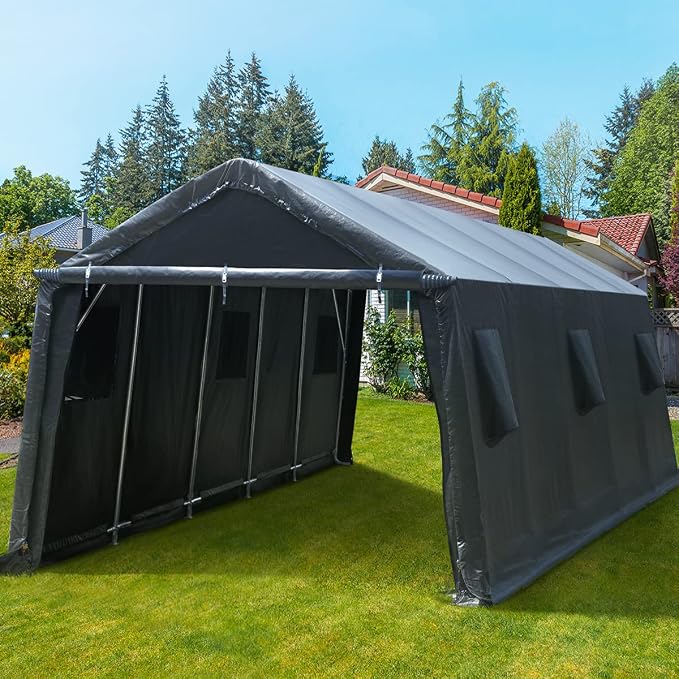ADVANCE OUTDOOR 13x20 ft Garage Tent Carports - Image 7