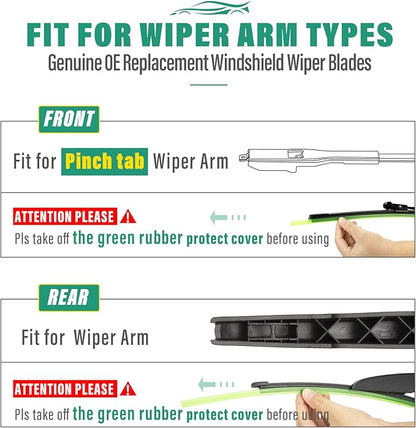 24" 18" 11" Windshield Wiper Blades Replacement - Image 7