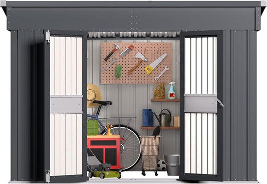BlueWish 6'x10' Storage Shed, Outdoor Storage Shed by RespondToEveryExpectation