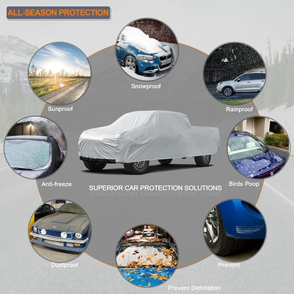 Kayme Full Size Truck Cover Waterproof All Weather, Heavy Duty Outdoor Large - Image 4