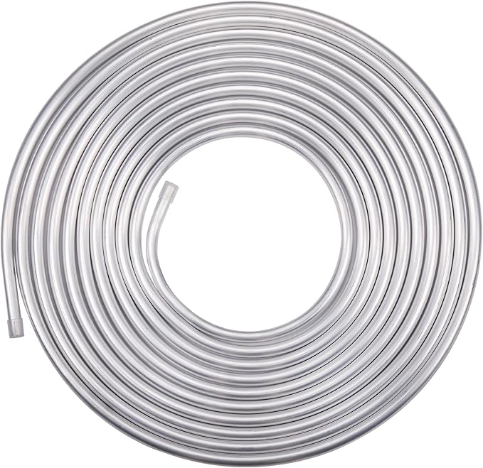 1/4" OD Aluminum Hard Fuel Line Hardline Tube Tubing Coil 16 Feet Roll by Podavelle