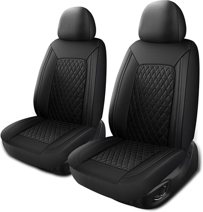 Car Seat Cover, Breathable and Waterproof Leather Seat Covers, Luxury PU by HChengkikz