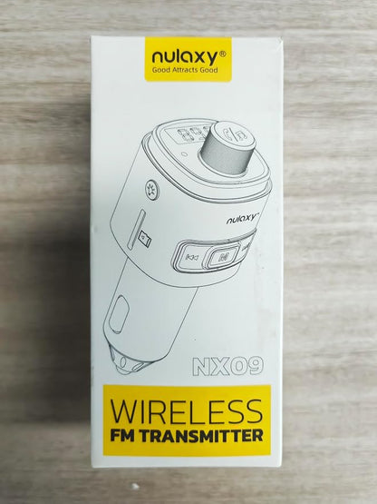 Nulaxy Bluetooth FM Transmitter, QC3.0 Fast Charge Bluetooth Car Adapter - Image 8