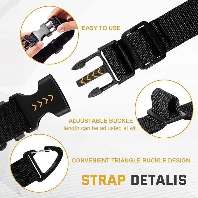 9 Pack 17 Inch Adjustable Extension Cord Holder Organizer - Image 3