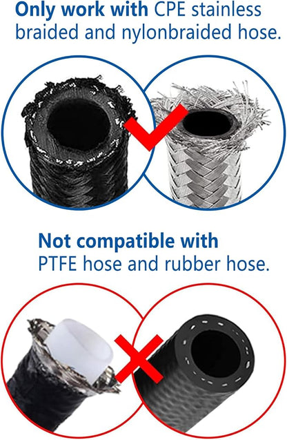 LokoCar 6AN Hose End Fitting 180 Degree Swivel - Image 4