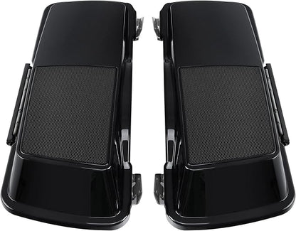 XFMT 5" Stretched Saddlebags Extended Saddle Bags W/ 6x9 Speaker Llids Black - Image 7