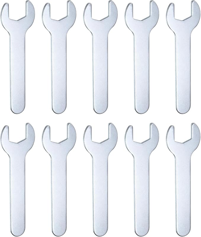 HARFINGTON 10pcs Small Wrench Open End Wrench 14x87x2mm Metric U-Shaped Single by HARFINGTON