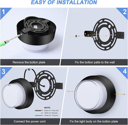 Outdoor LED Flood Lights, Waterproof Modern Exterior Wall Light, 12W Anti Rust - Image 7