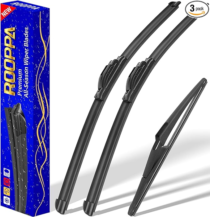 3 wipers Replacement for 2018-2023 Nissan Kicks, Windshield Wiper Blades by ROOPPA